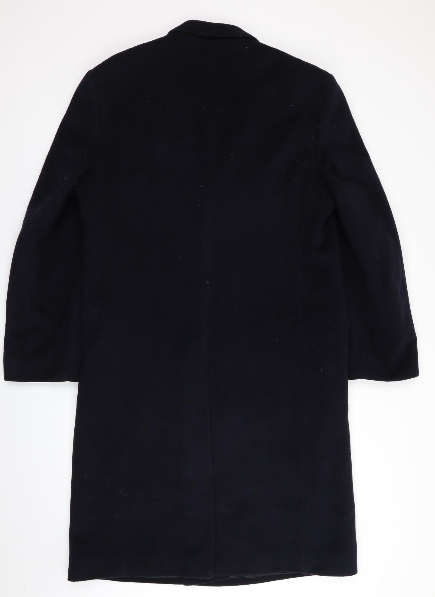 Selfridges Mens Blue   Overcoat Coat Size 40  - Back Vent
