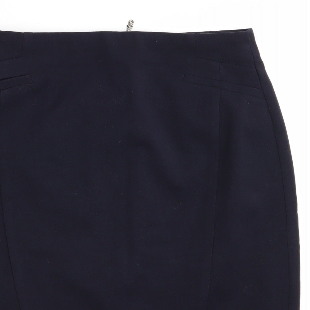 The Collection Womens Blue   Straight & Pencil Skirt Size 10