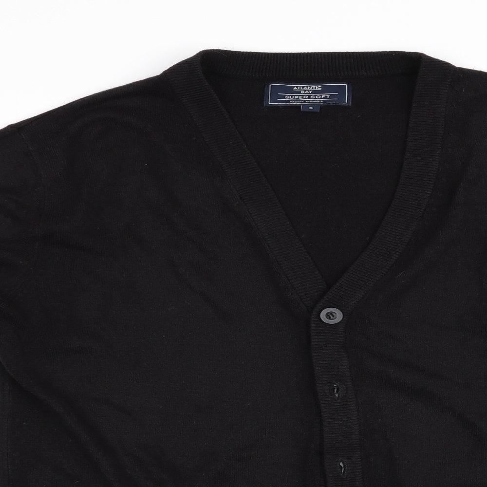 Atlantic Bay Womens Black   Cardigan Jumper Size S
