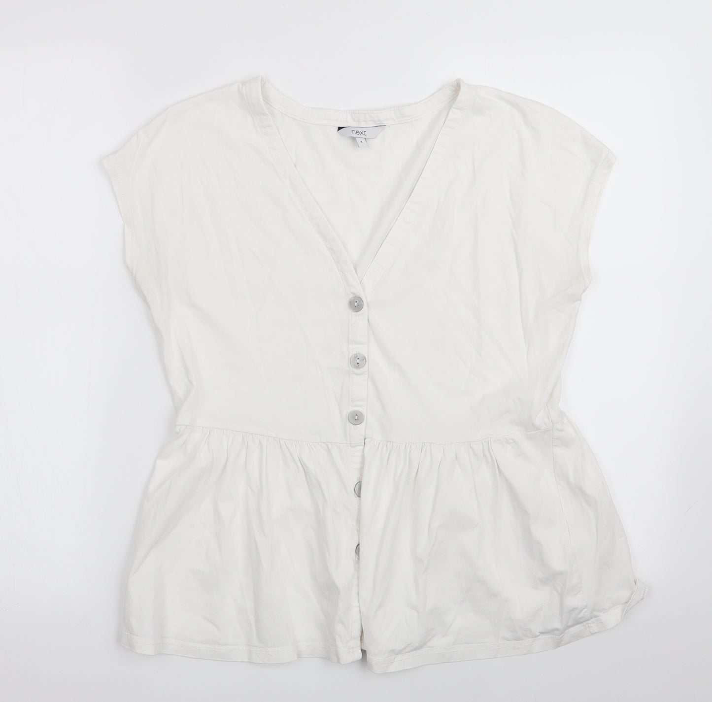 NEXT Womens White   Tunic T-Shirt Size 8