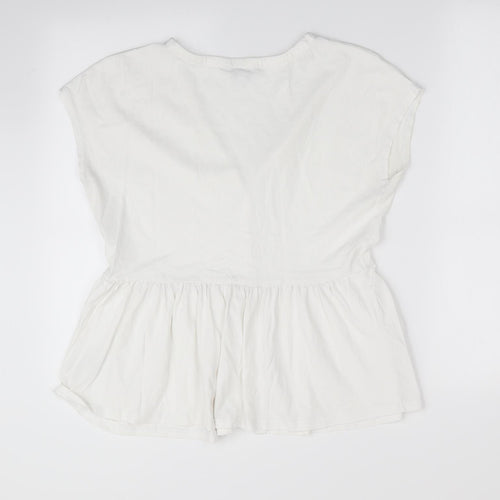 NEXT Womens White   Tunic T-Shirt Size 8