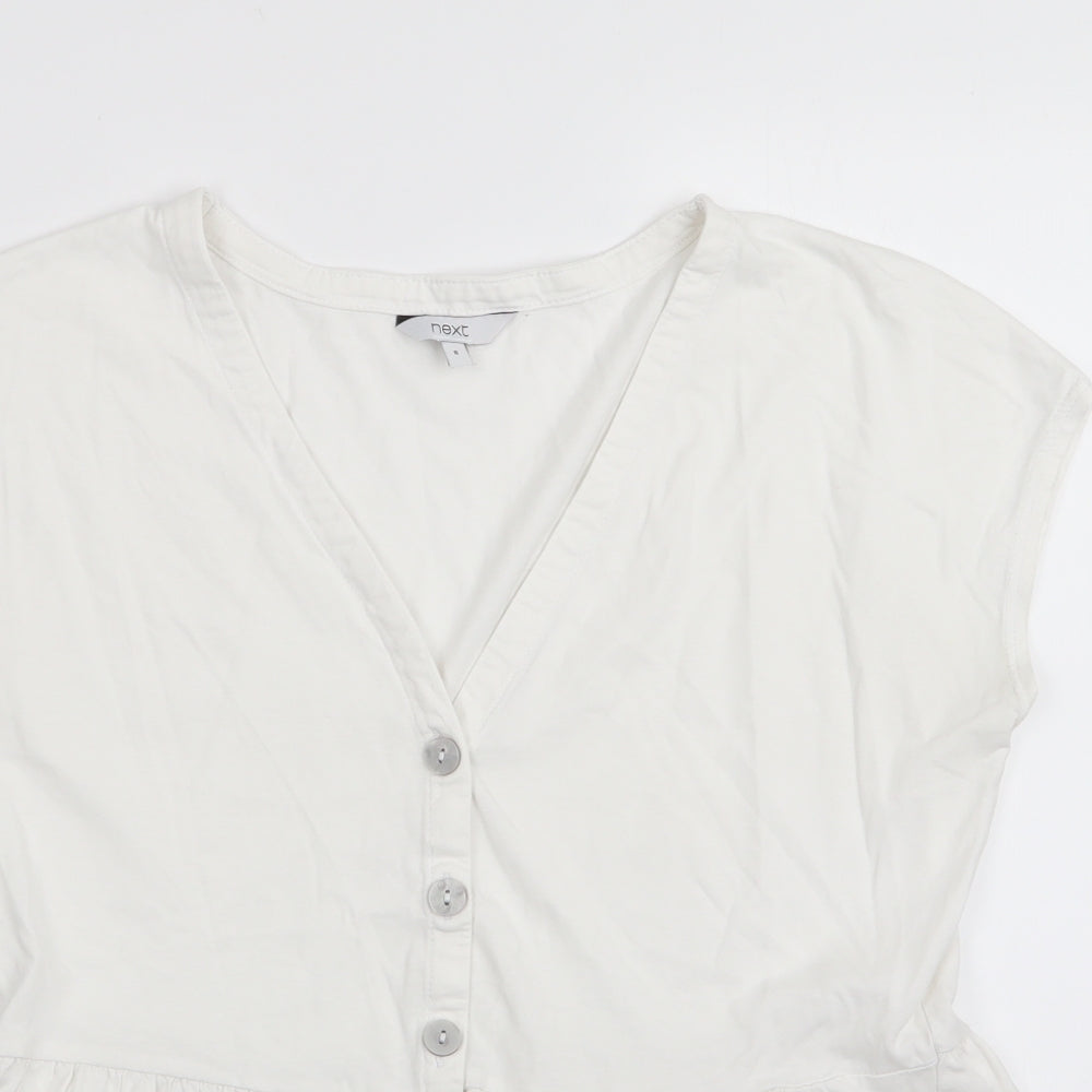 NEXT Womens White   Tunic T-Shirt Size 8