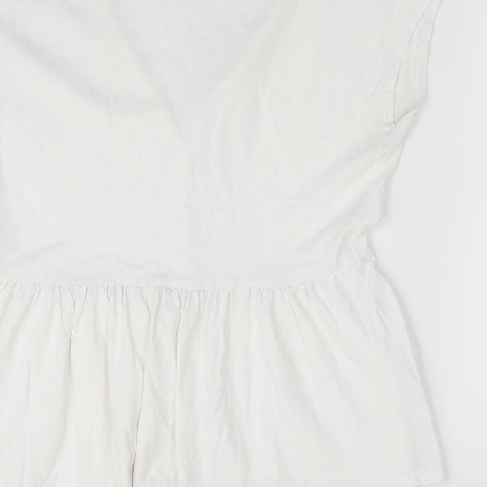 NEXT Womens White   Tunic T-Shirt Size 8