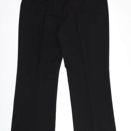 R Womens Black   Trousers  Size 14 L31 in - Wide Legged