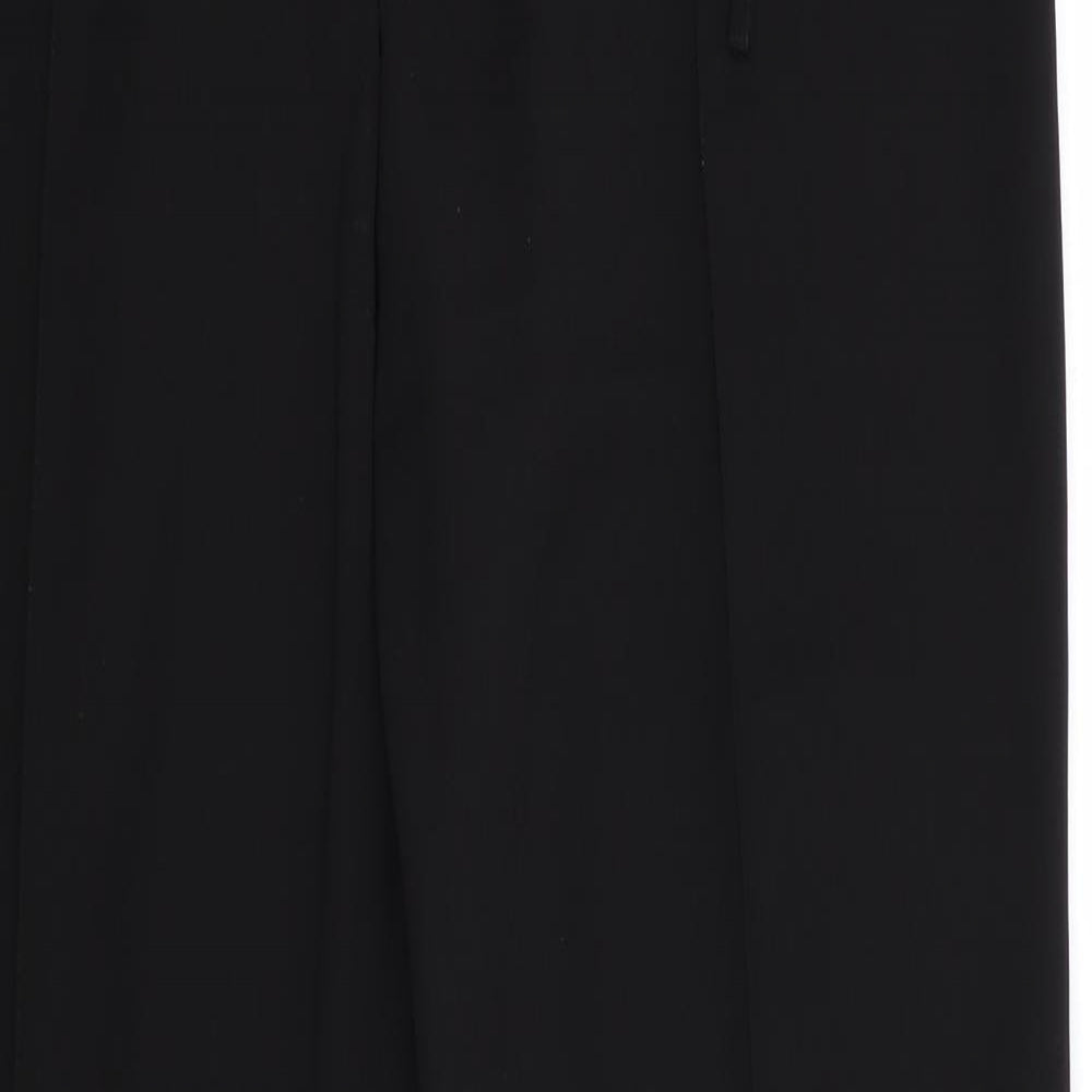 R Womens Black   Trousers  Size 14 L31 in - Wide Legged