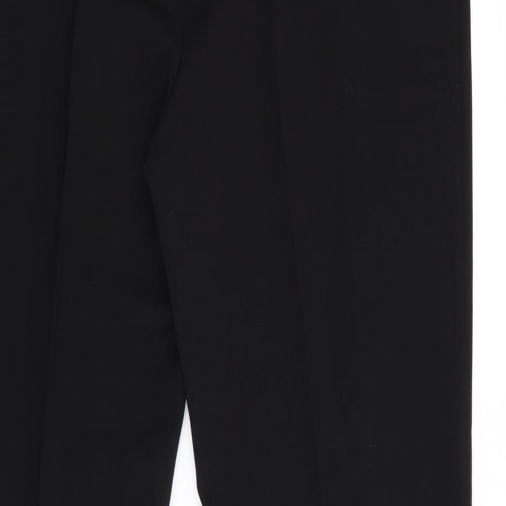 R Womens Black   Trousers  Size 14 L31 in - Wide Legged