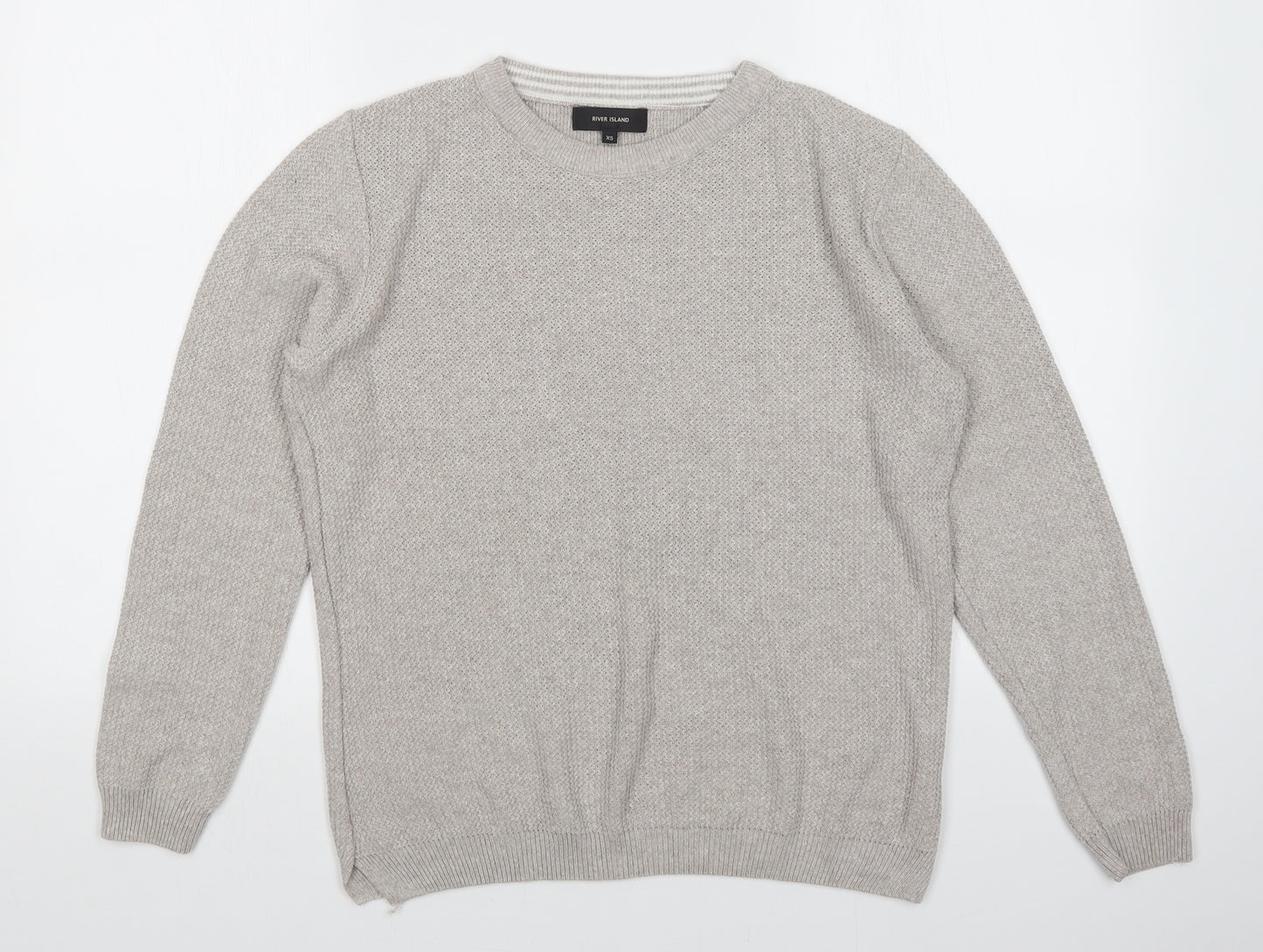 River Island Mens Beige   Pullover Jumper Size XS