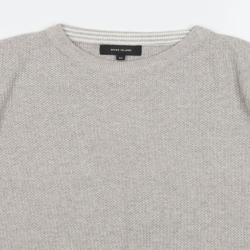 River Island Mens Beige   Pullover Jumper Size XS