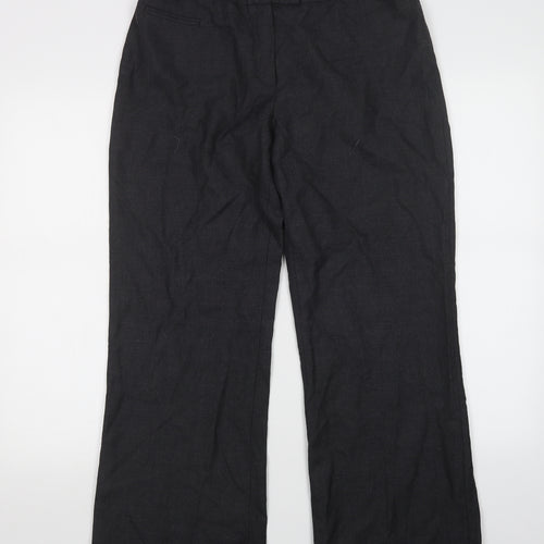 Elegance Womens Grey   Trousers  Size 12 L28 in