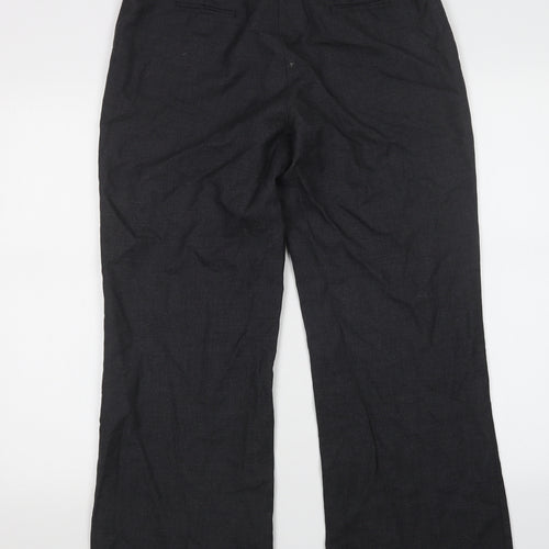 Elegance Womens Grey   Trousers  Size 12 L28 in