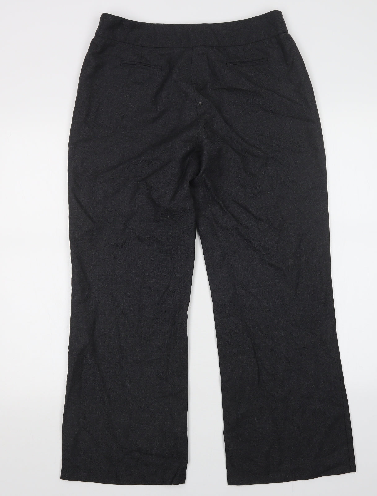 Elegance Womens Grey   Trousers  Size 12 L28 in