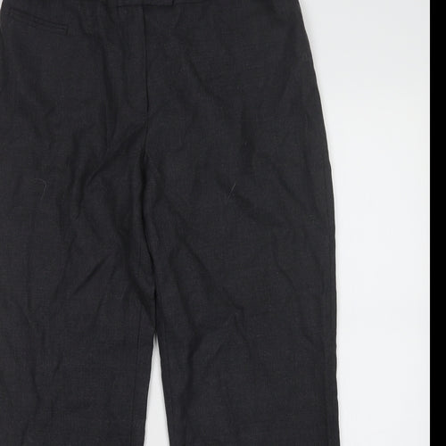 Elegance Womens Grey   Trousers  Size 12 L28 in