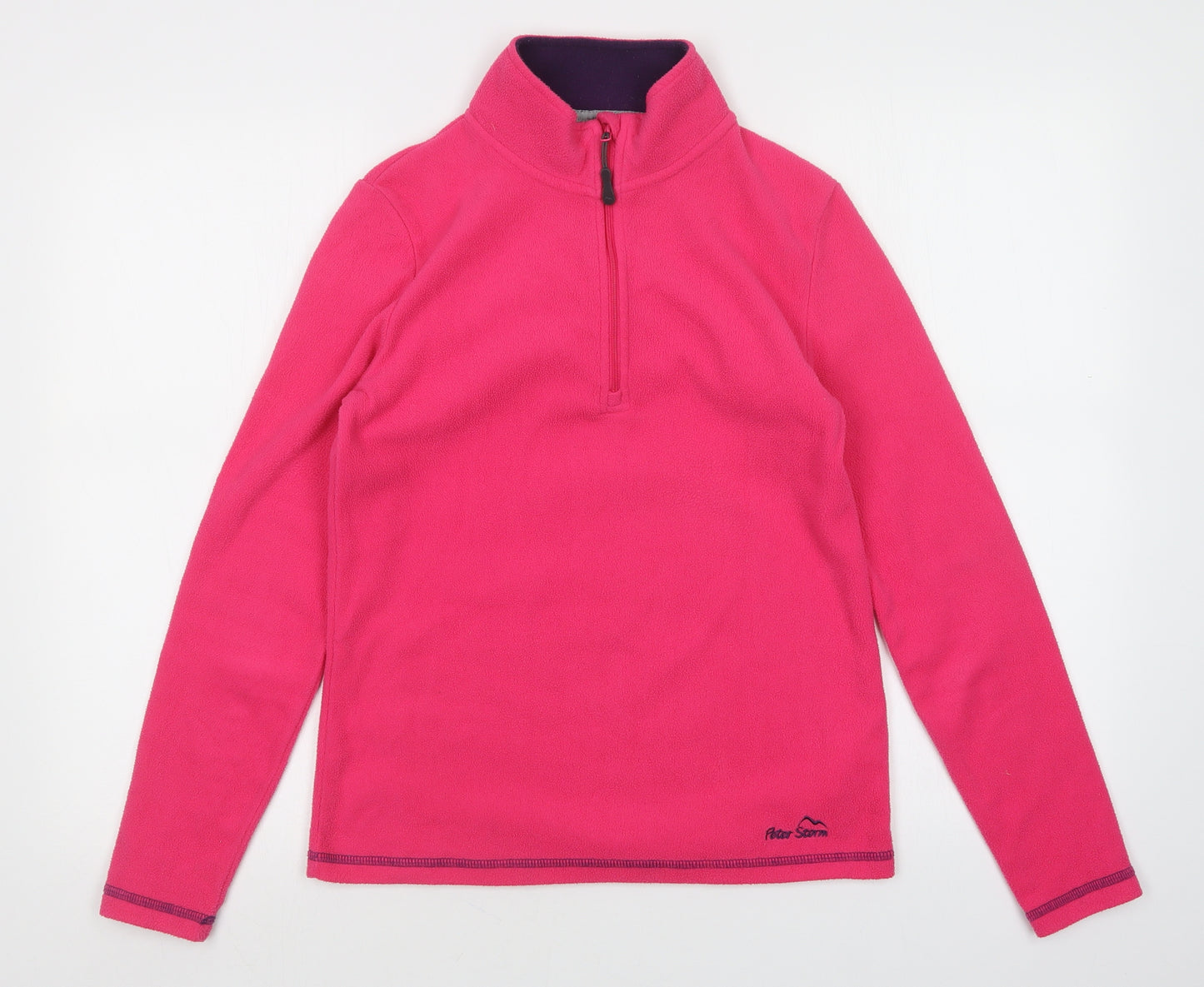 Peter Storm Womens Pink  Fleece Pullover Sweatshirt Size 10