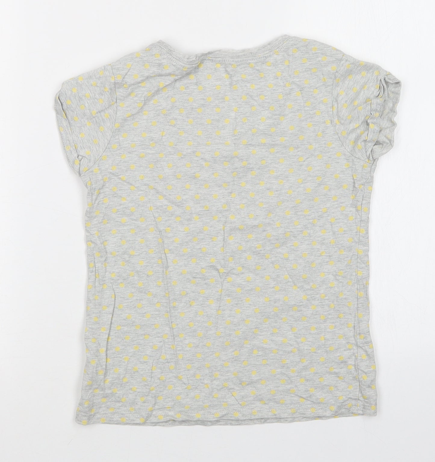 NEXT Girls Grey Polka Dot  Top Pyjama Top Size 8 Years