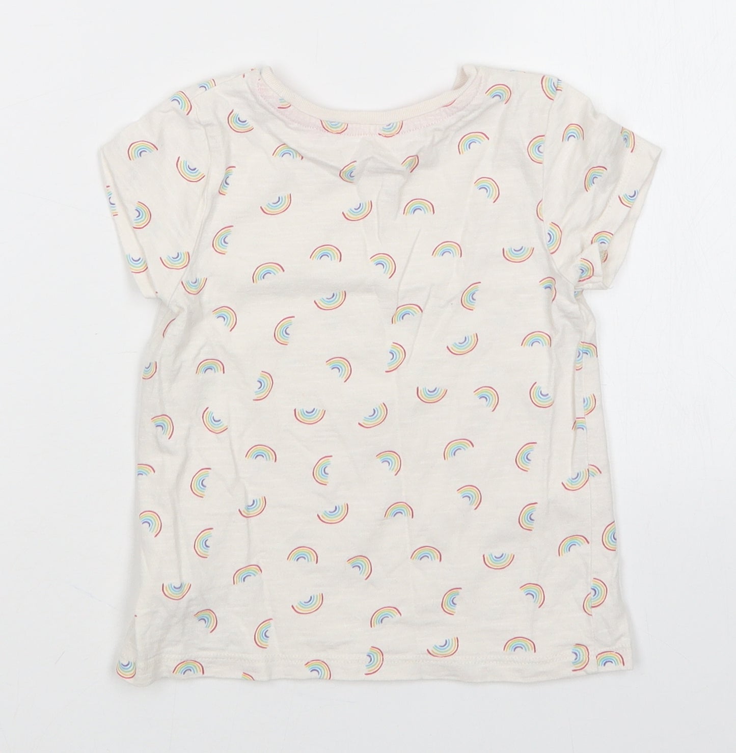 NEXT Girls Beige   Basic T-Shirt Size 2-3 Years