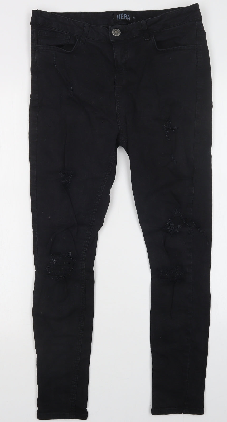 Hera Mens Black   Skinny Jeans Size 32 L27 in