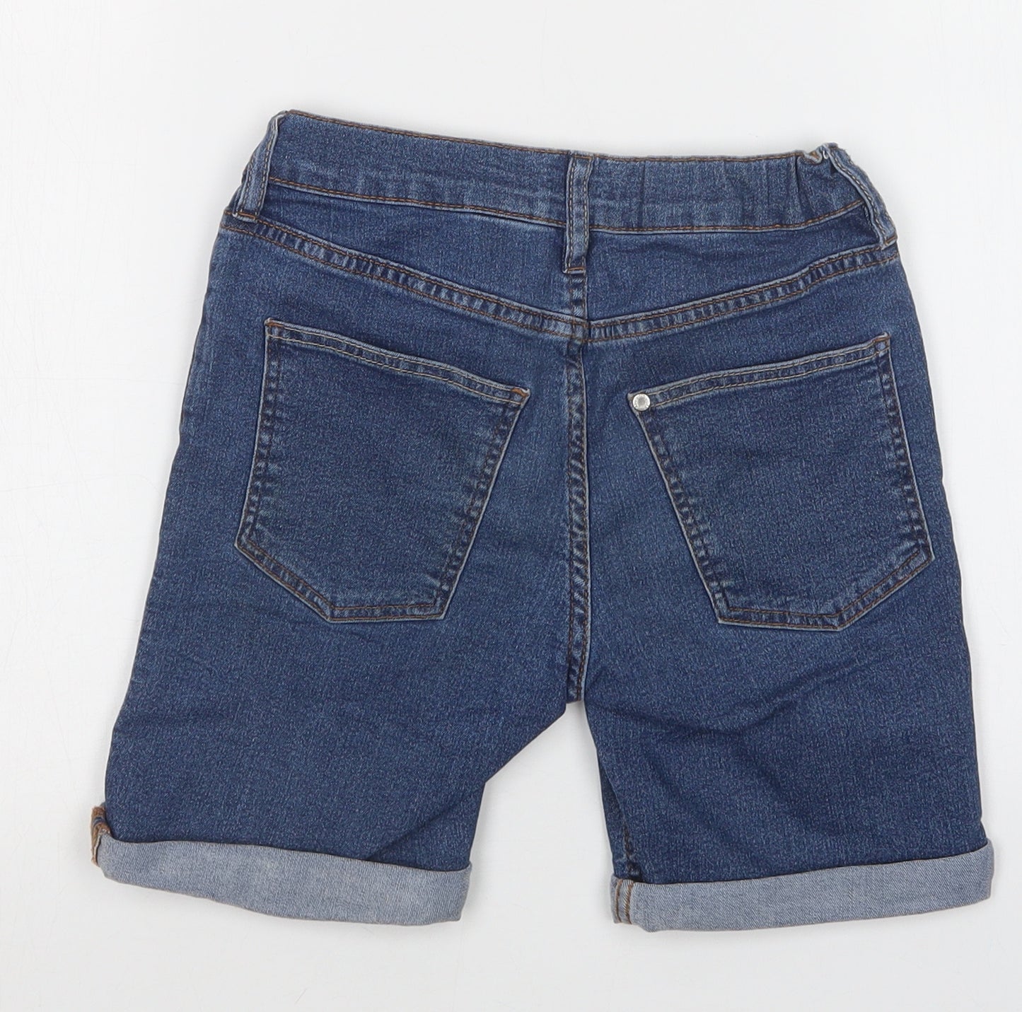 H&M Girls Blue  Denim Bermuda Shorts Size 7-8 Years