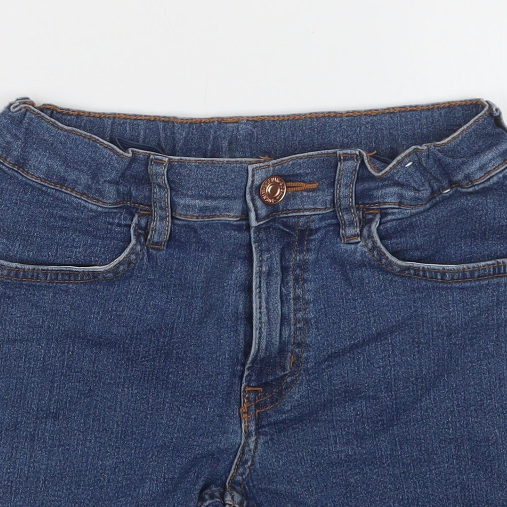 H&M Girls Blue  Denim Bermuda Shorts Size 7-8 Years