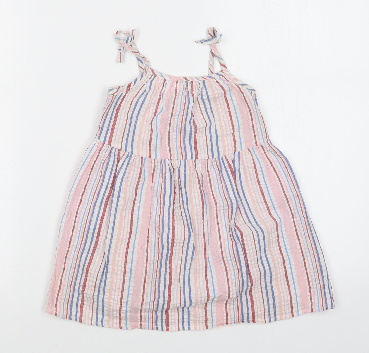 Primark Girls Multicoloured Striped  A-Line  Size 2-3 Years