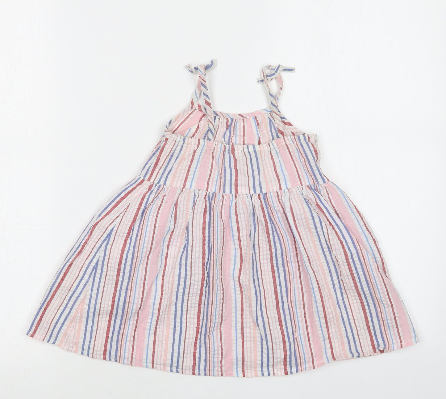 Primark Girls Multicoloured Striped  A-Line  Size 2-3 Years