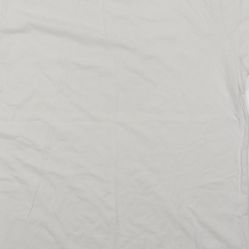 Pretty Green Mens White Paisley   T-Shirt Size M