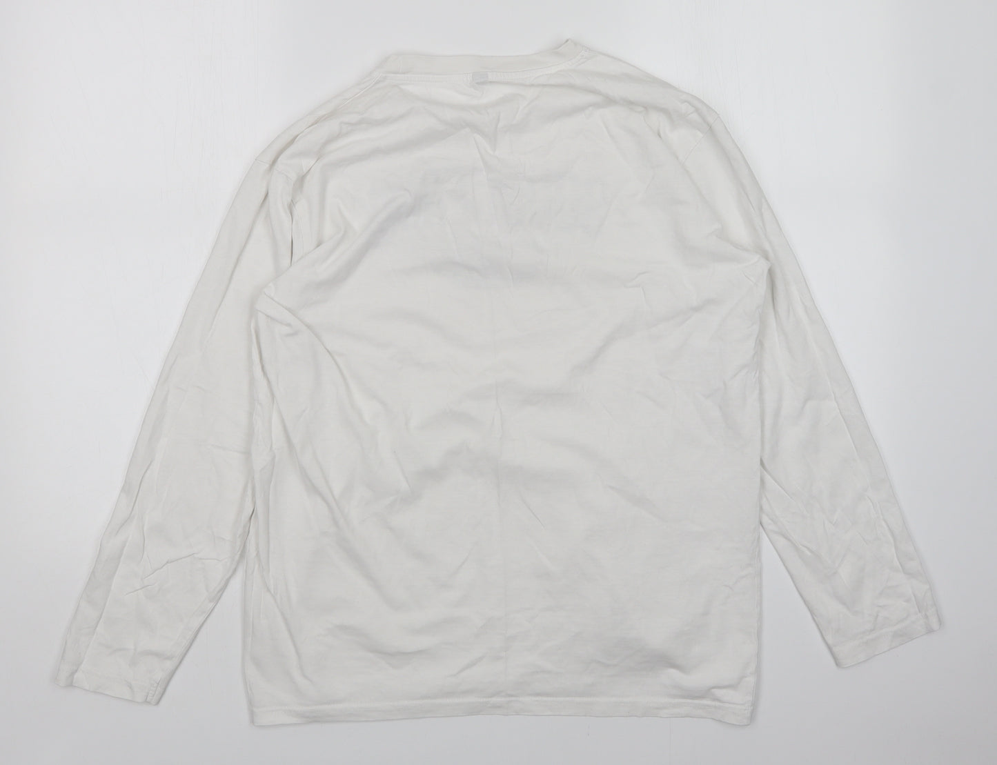 SOURCE BMX Mens White    T-Shirt Size L