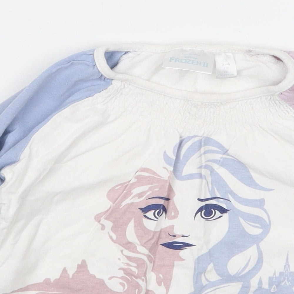 Frozen Girls Multicoloured   Basic T-Shirt Size 3-4 Years  - Frozen