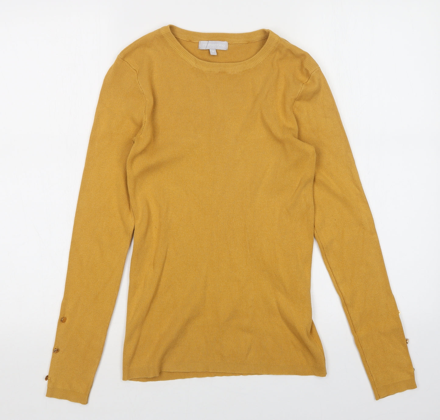 Red Herring Womens Yellow   Pullover Jumper Size 10