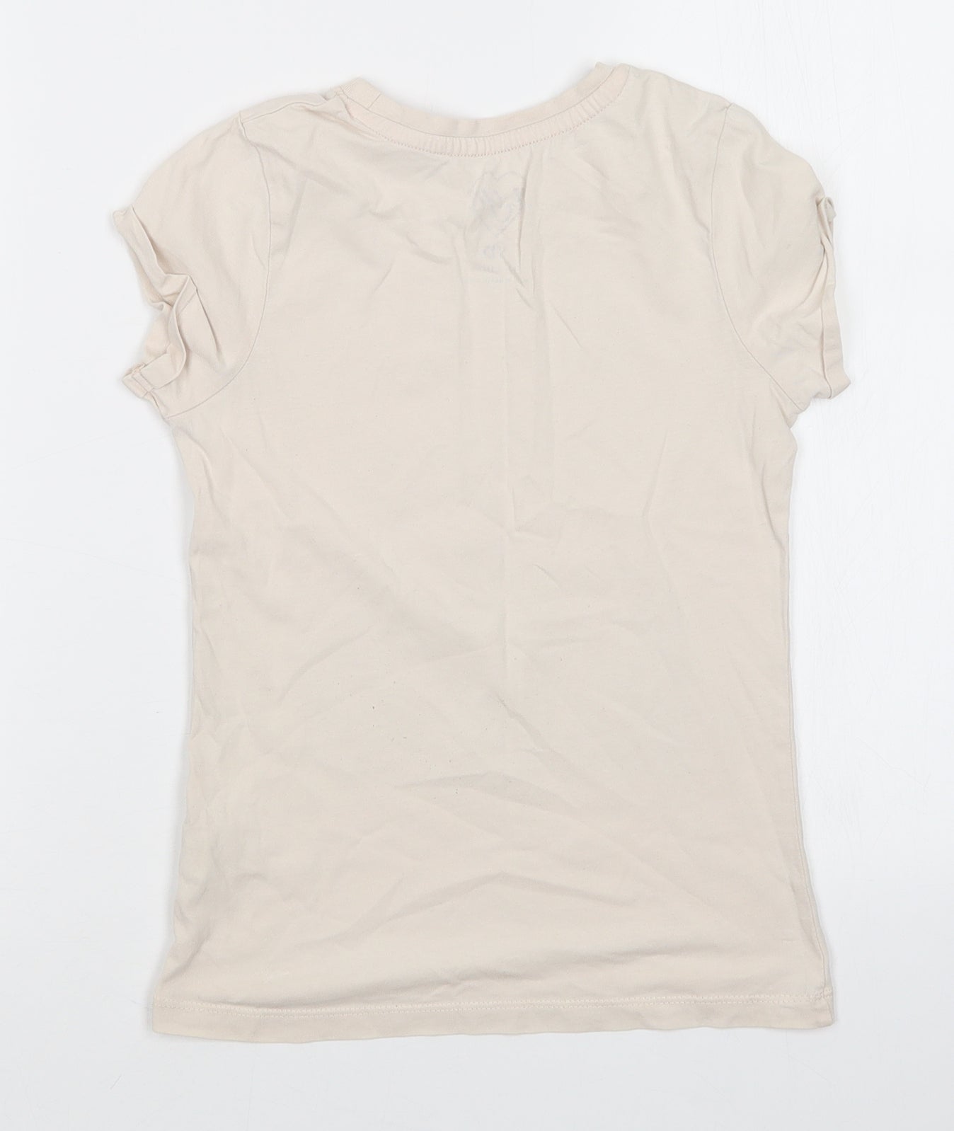 Young Dimension Girls Beige   Basic T-Shirt Size 8-9 Years