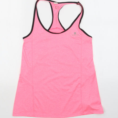 DOMYOS Womens Pink   Basic Tank Size 10