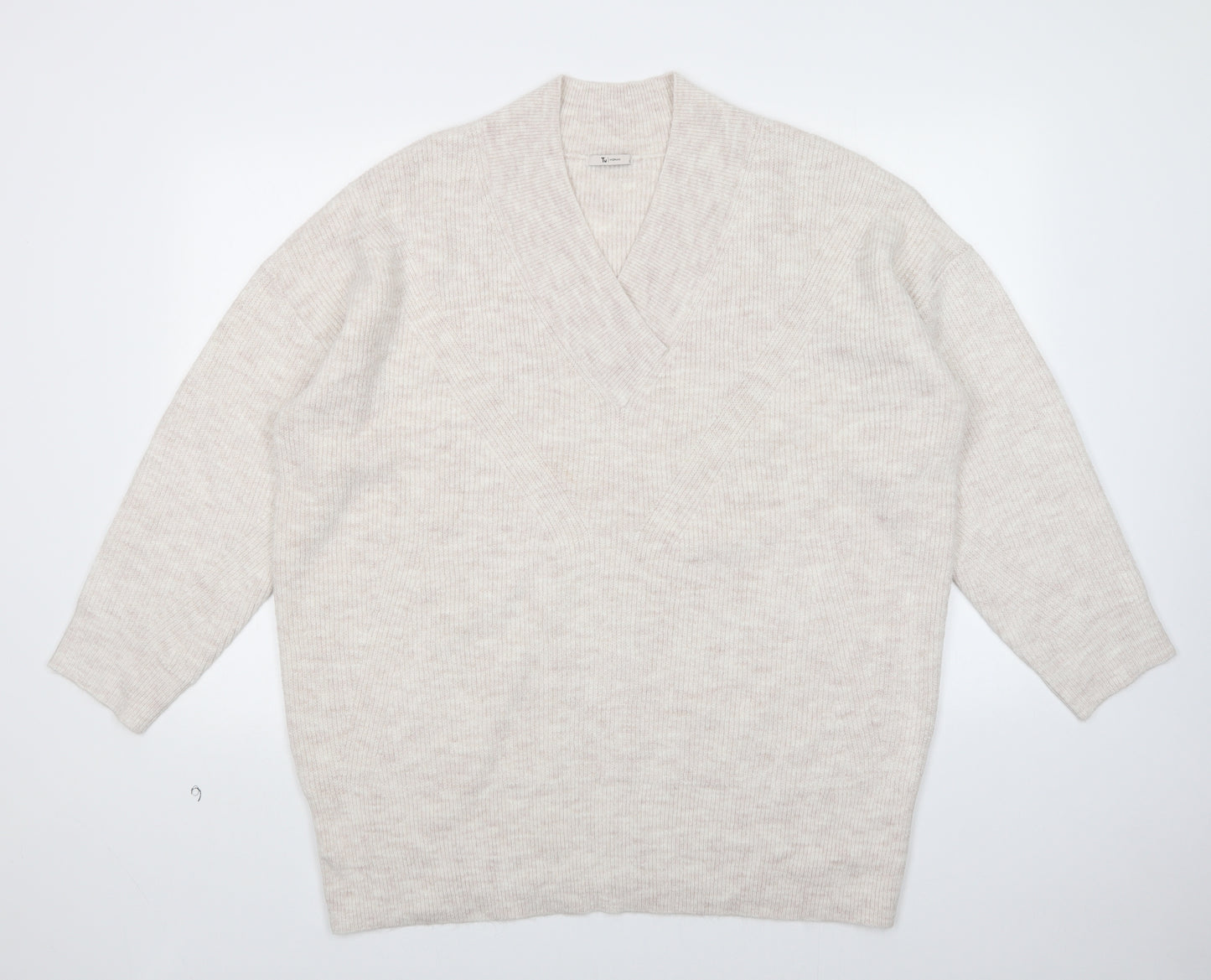 TU Womens Beige   Pullover Jumper Size 2