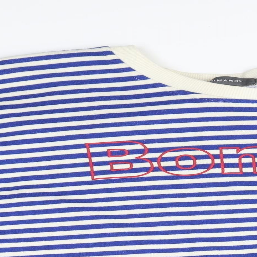 Primark Womens Multicoloured Striped  Pullover Jumper Size 14