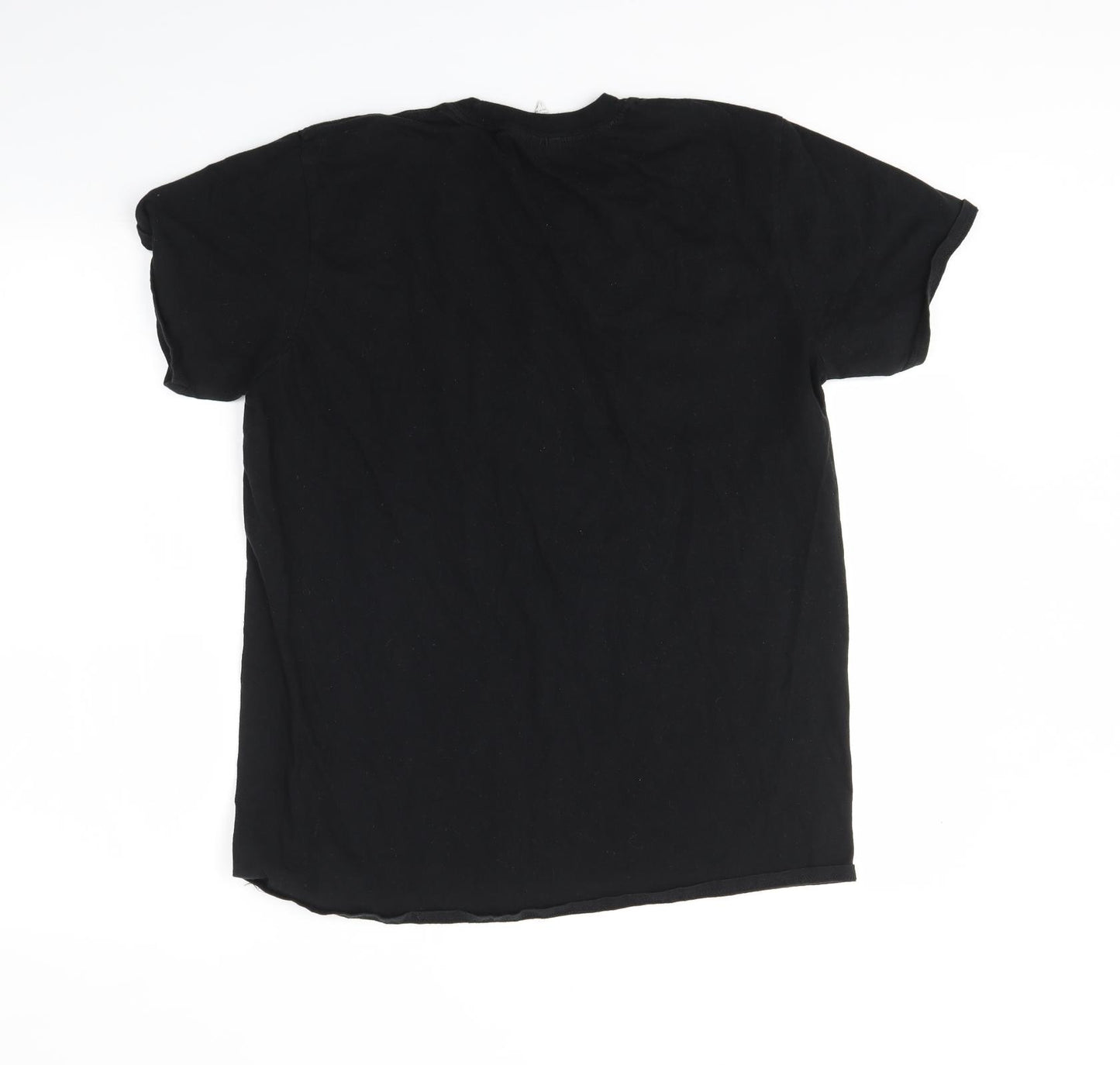 Gildan Mens Black    T-Shirt Size L  - GRUMPY OLD GIT CLUB