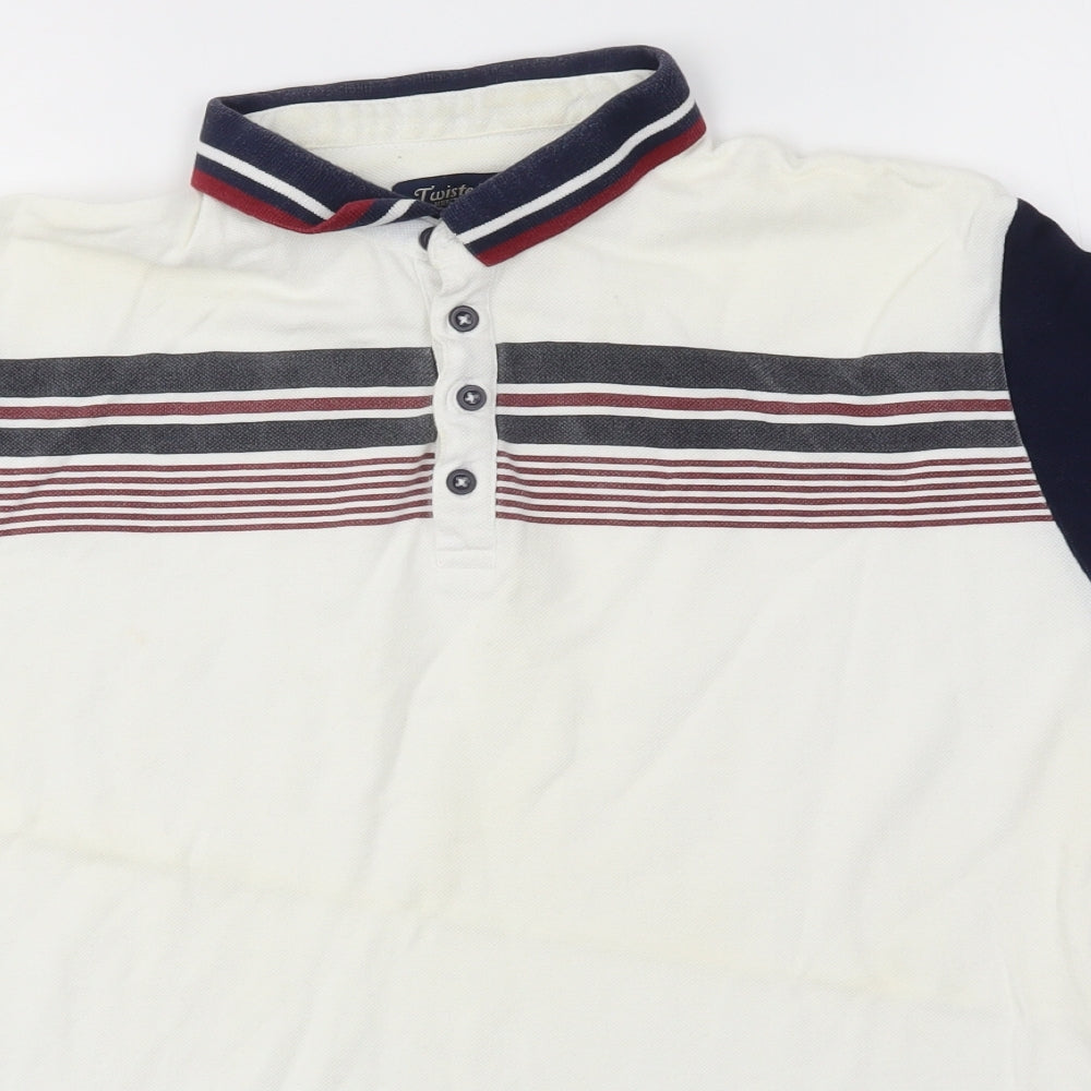 Twisted Soul Mens Multicoloured    Polo Size XL