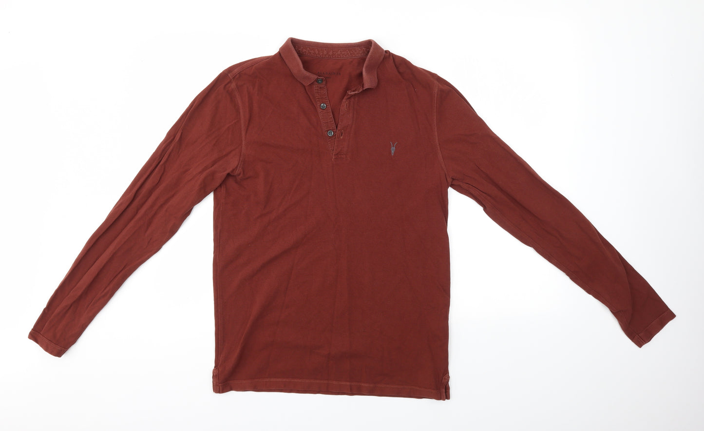 AllSaints Mens Brown    T-Shirt Size S