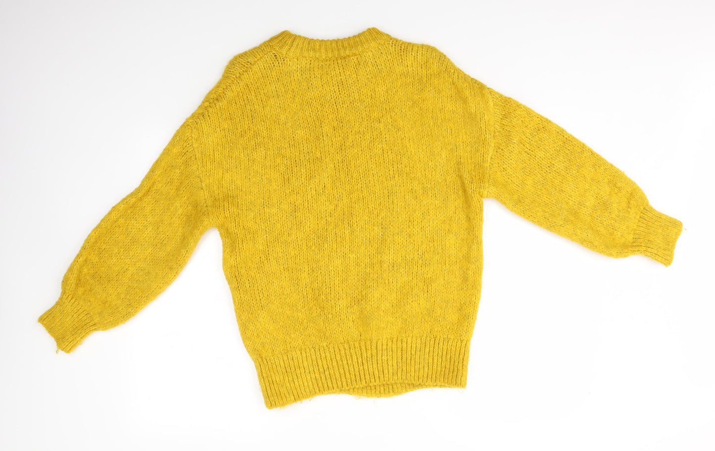 F&F Womens Yellow   Pullover Jumper Size 8