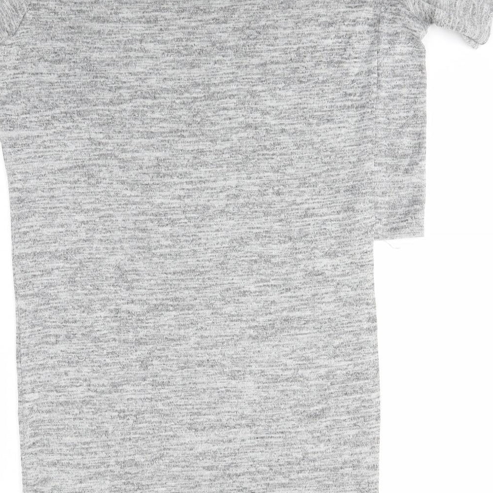 Missguided Womens Grey   Basic Blouse Size 12