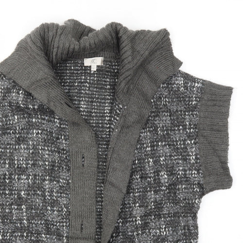 CC Womens Grey   Cardigan Jumper Size M