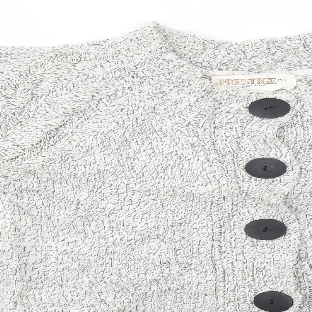 Prestige collection Womens Grey   Cardigan Jumper Size M
