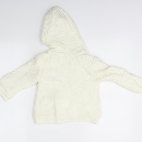 Nutmeg Baby White   Cardigan Jumper Size 18-24 Months