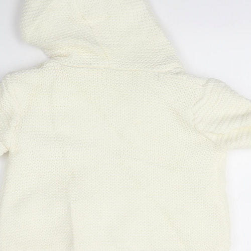 Nutmeg Baby White   Cardigan Jumper Size 18-24 Months
