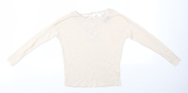 Atmosphere Womens Beige Pullover Jumper Size 14