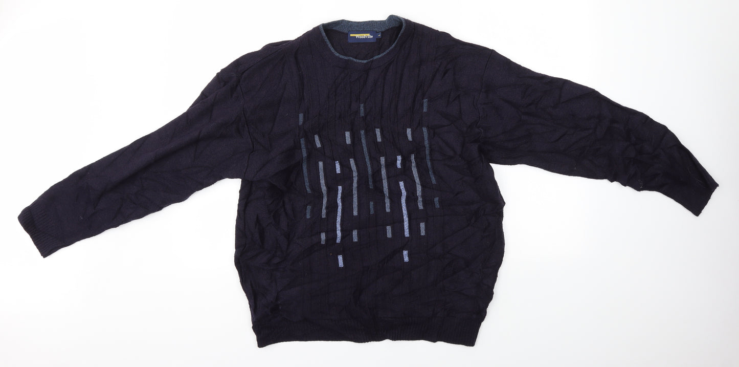 WOODVILLE Mens Multicoloured   Pullover Jumper Size L