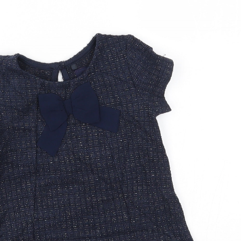 Young Dimension Girls Blue   Jumper Dress  Size 12-18 Months