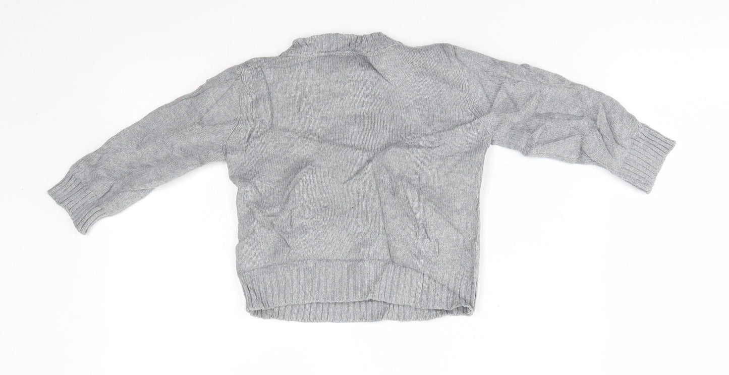 Mothercare Baby Grey   Pullover Jumper Size 12-18 Months