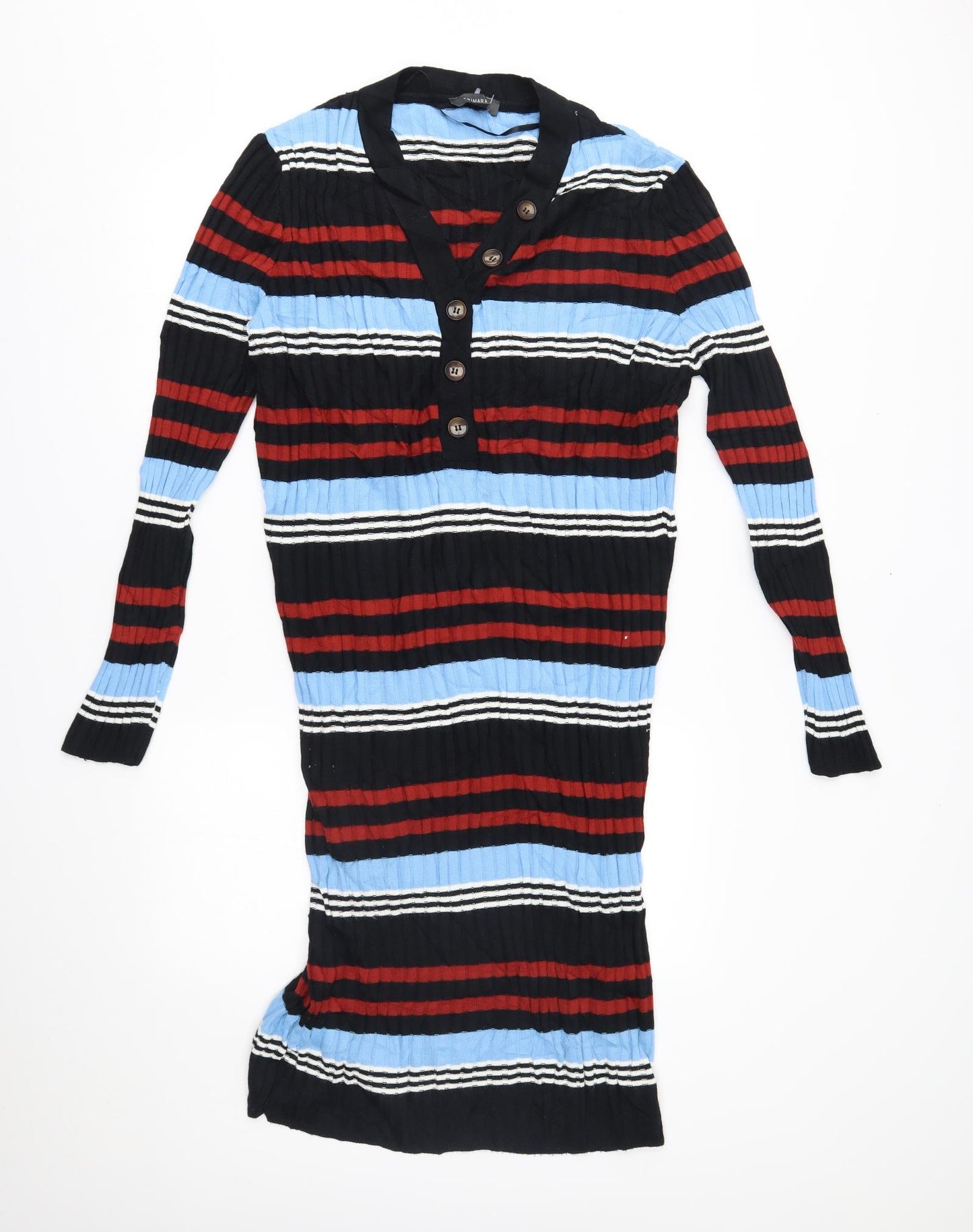 Primark Womens Multicoloured Striped  Jumper Dress  Size XL