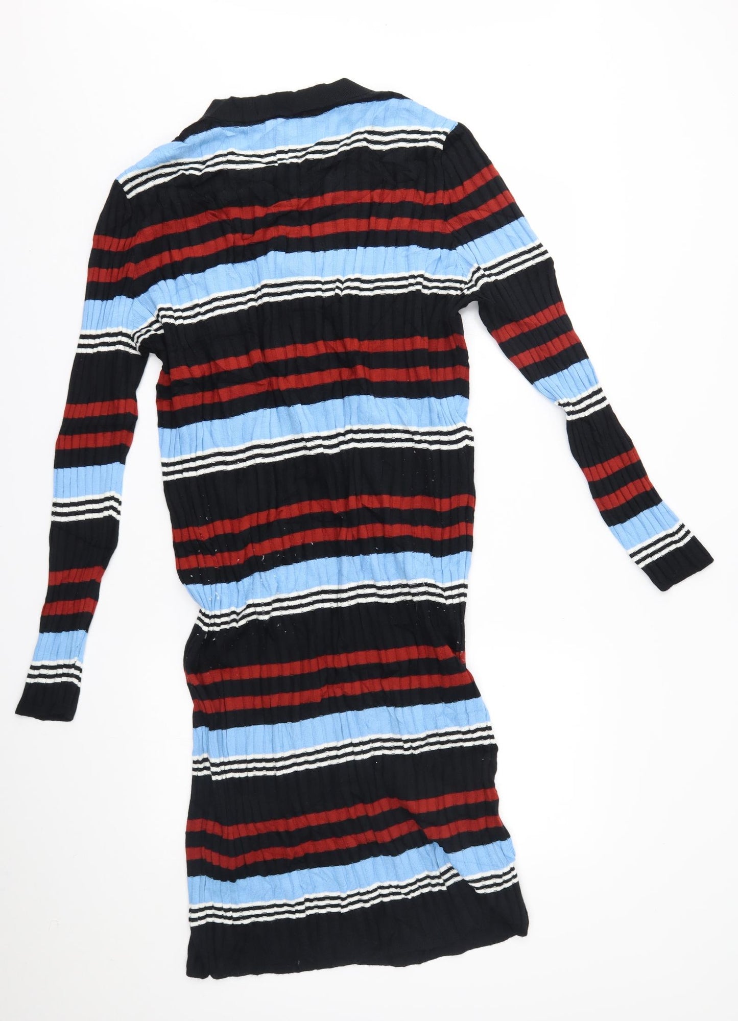 Primark Womens Multicoloured Striped  Jumper Dress  Size XL