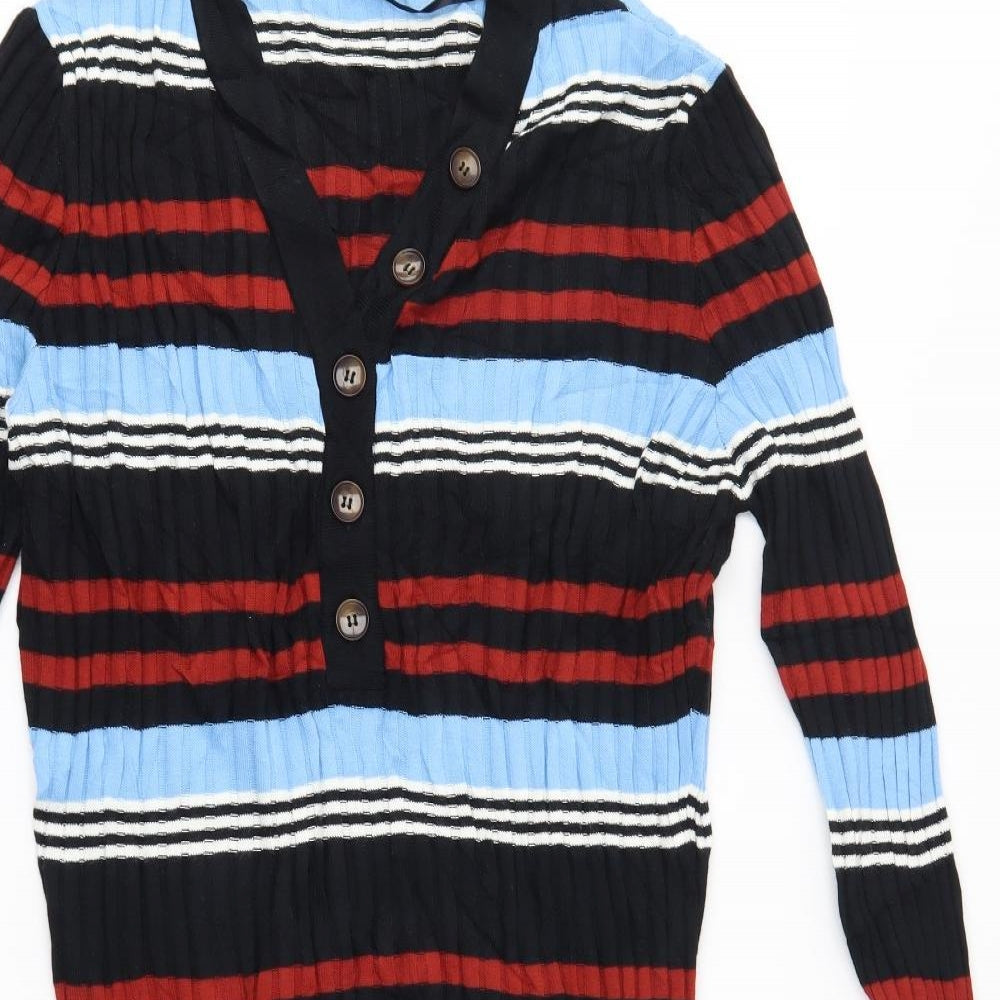 Primark Womens Multicoloured Striped  Jumper Dress  Size XL