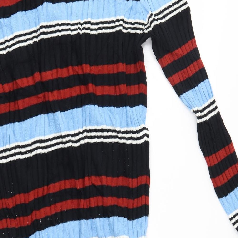 Primark Womens Multicoloured Striped  Jumper Dress  Size XL