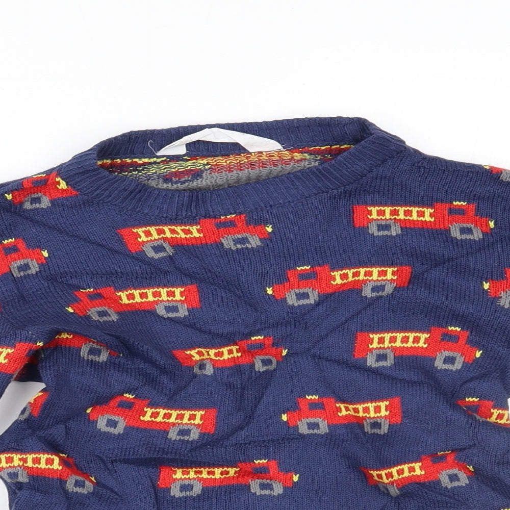 H&M Boys Blue   Pullover Jumper Size 5-6 Years